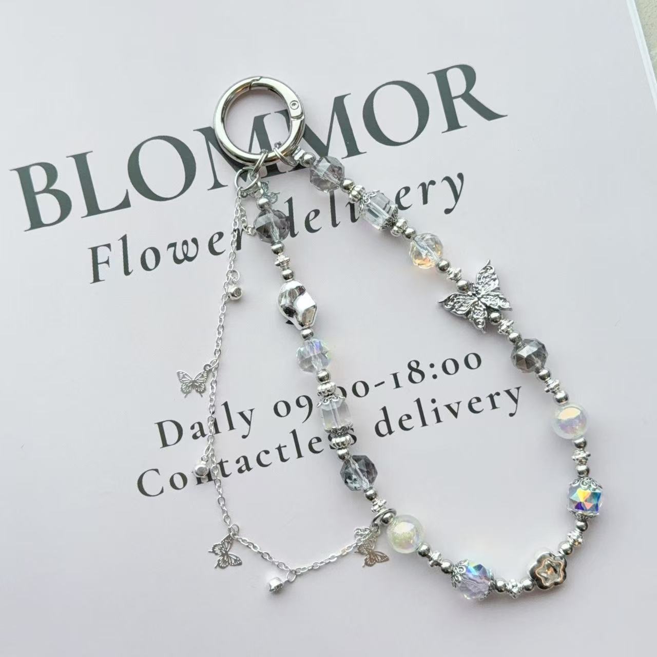 时尚创意短款个性装饰水晶手机链条