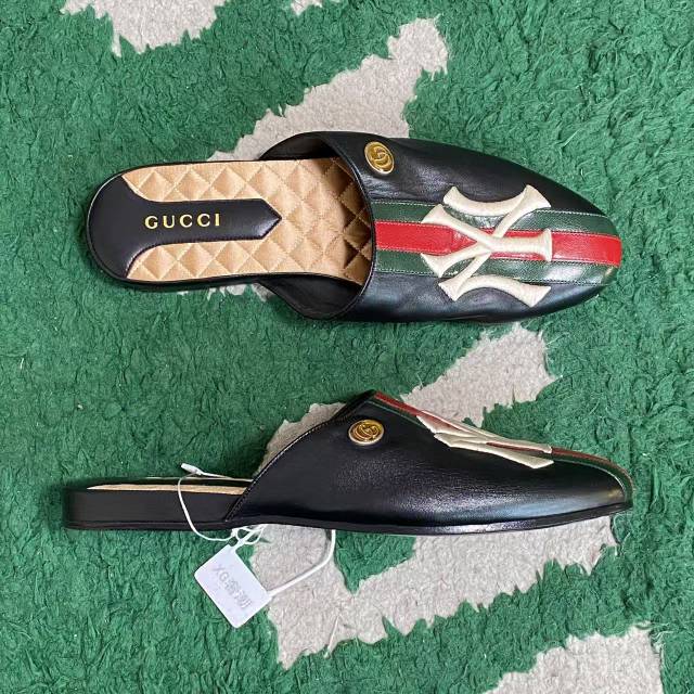 95新 GUCCI/古驰 42码 时尚 百搭 休闲 拖鞋/XG-X4278