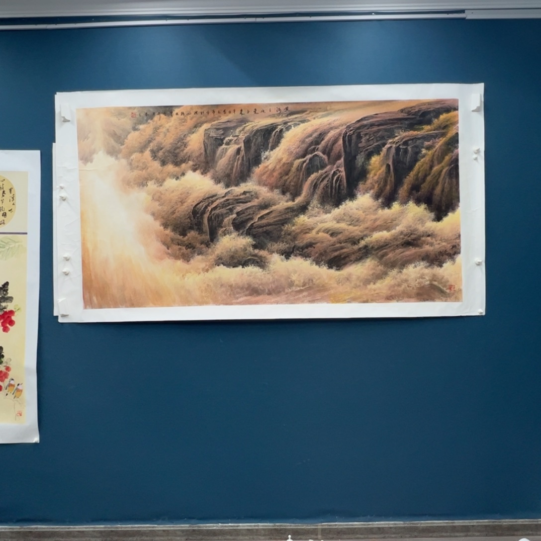 国画李文军六尺黄河