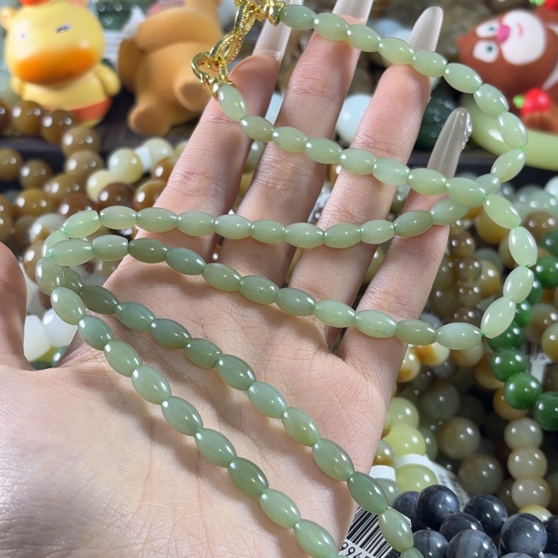 和田玉未镶嵌手链420