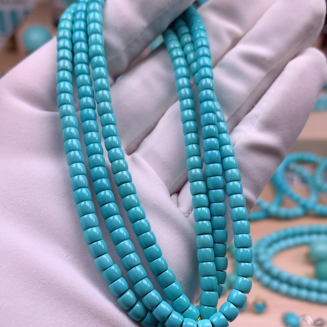 绿松石未镶嵌珠宝奇石4.2mm