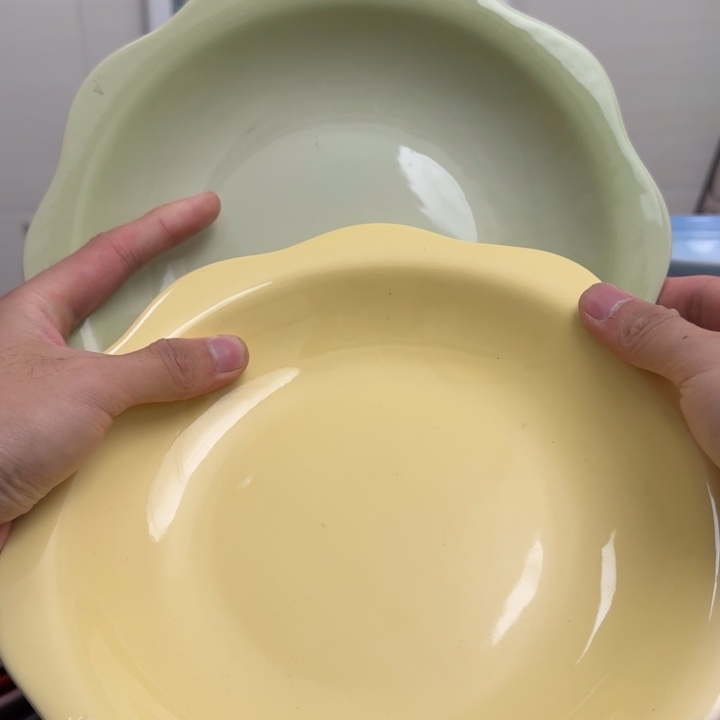 福利微瑕2个9英寸花韵盘