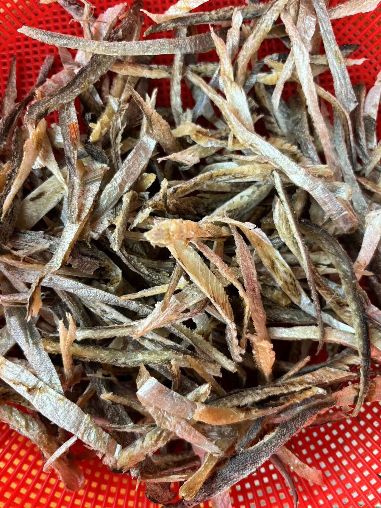 清远北江河特产自晒蓝刀仔鱼干净肉