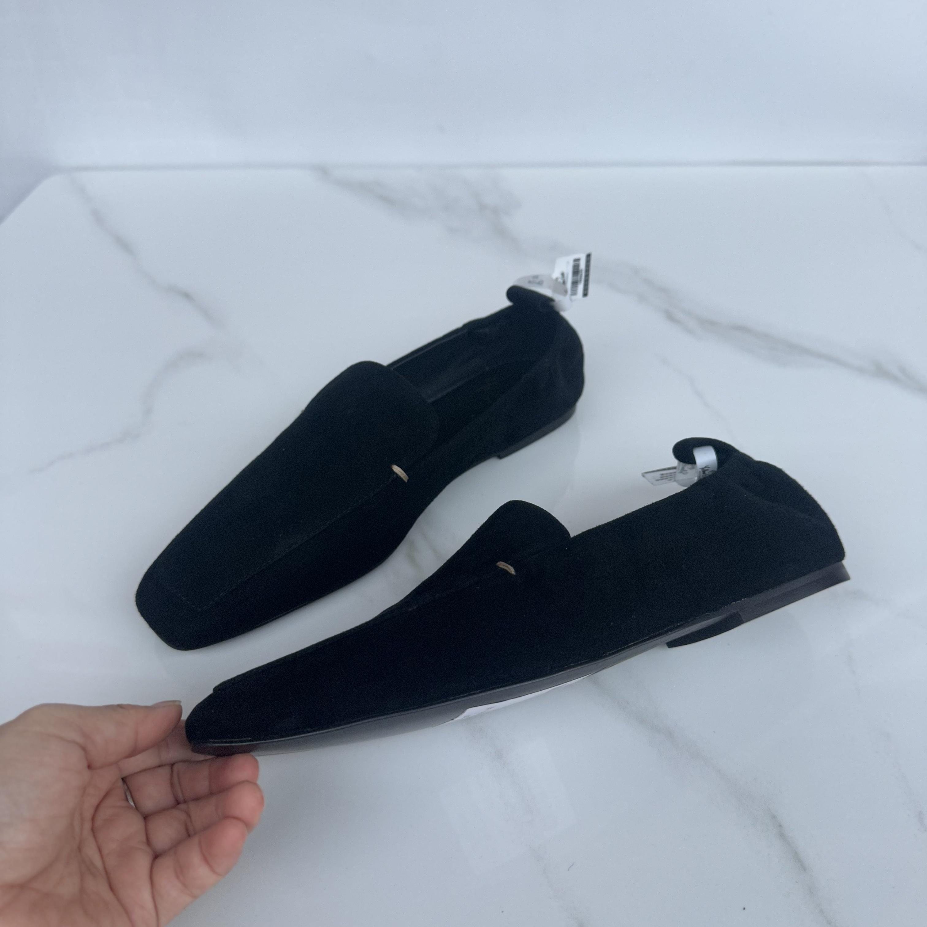 出口外鞋时尚方头乐福鞋单鞋英伦平底鞋全真皮35-38