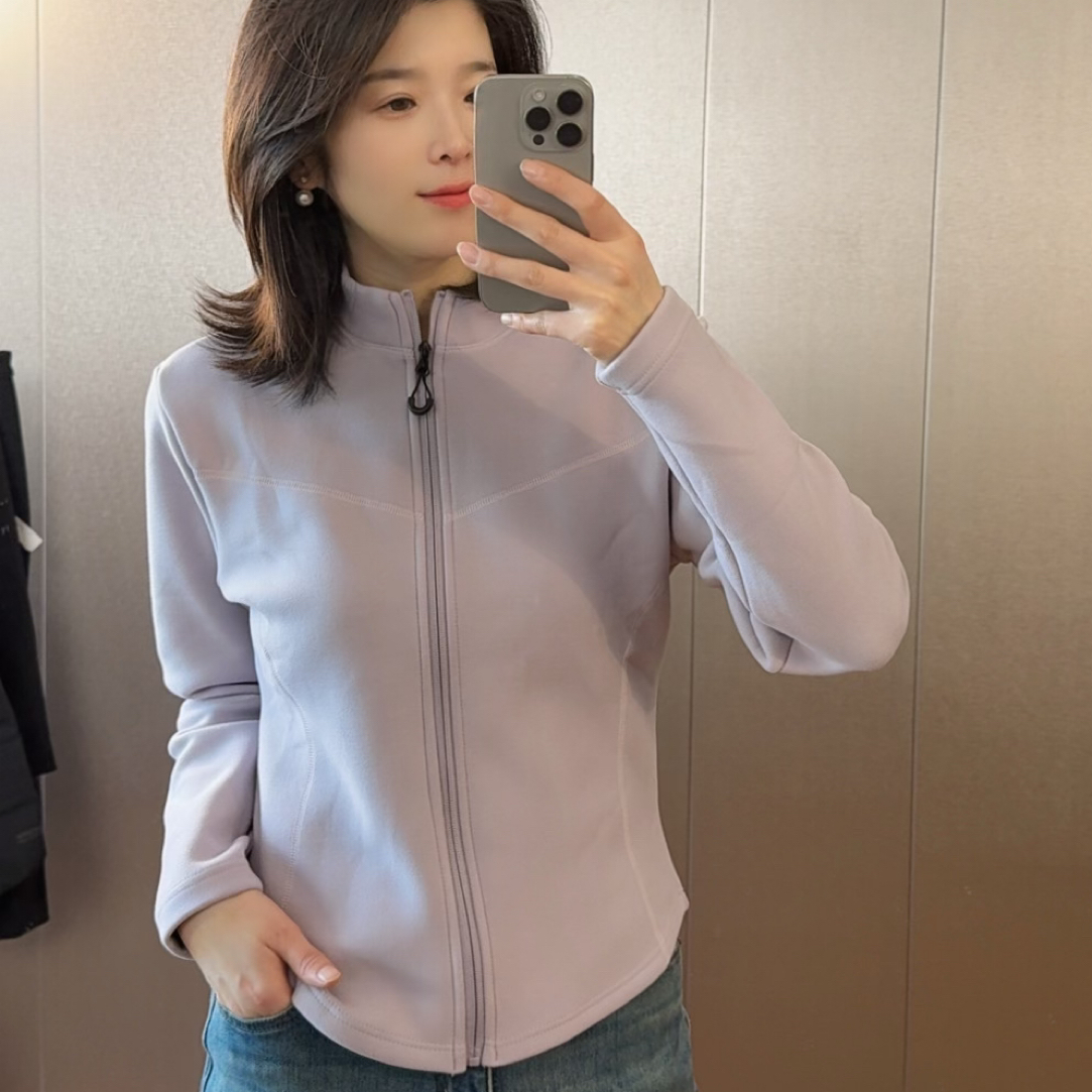 【石墨烯小蛮腰】羊绒蚕丝蛋白修身立领保暖外套女秋冬