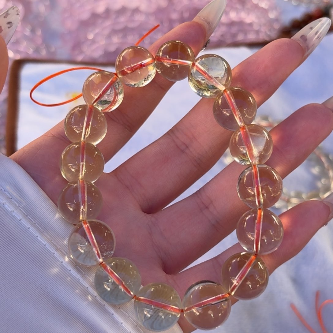 偏***河水晶手链未镶嵌水晶