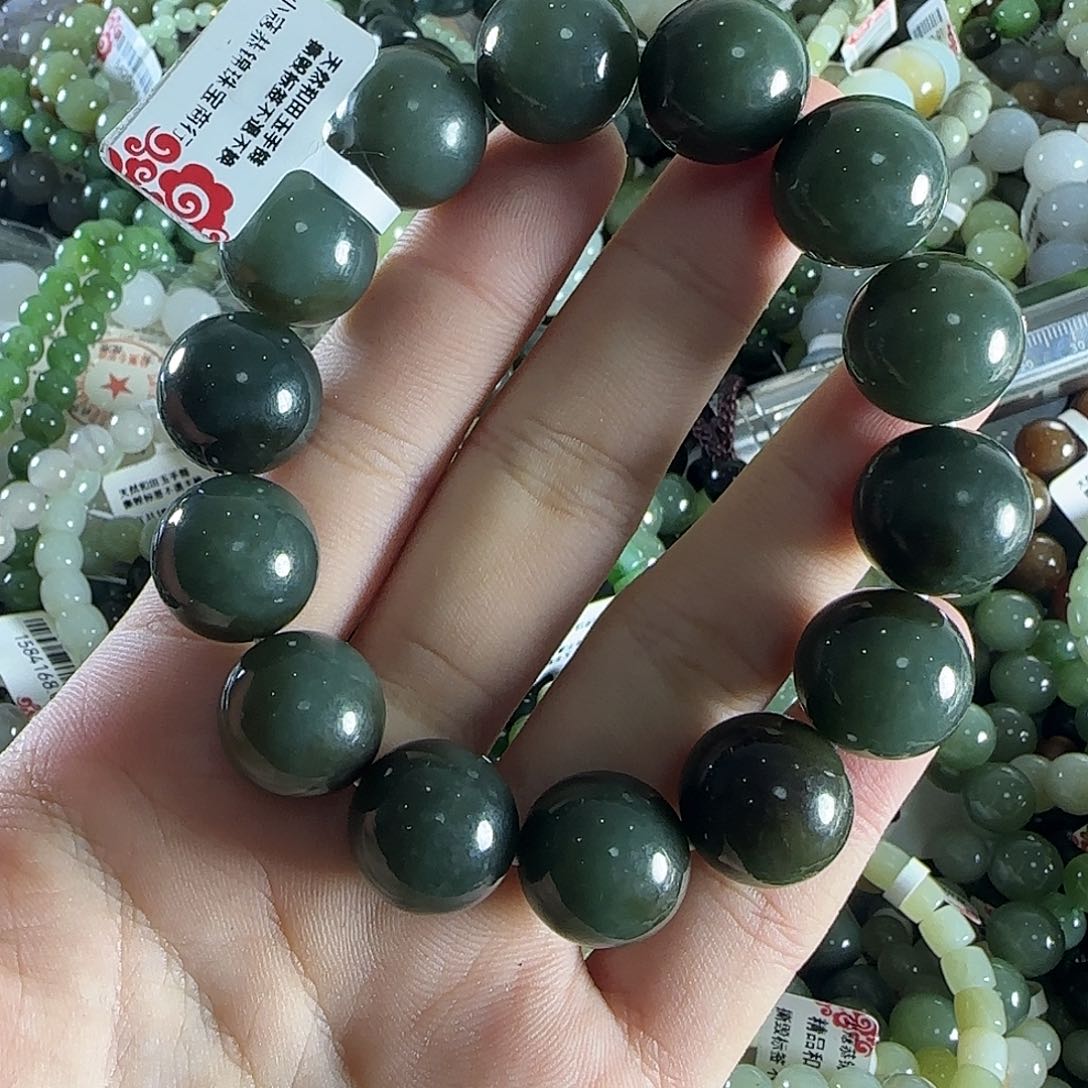 和田玉手链未镶嵌34