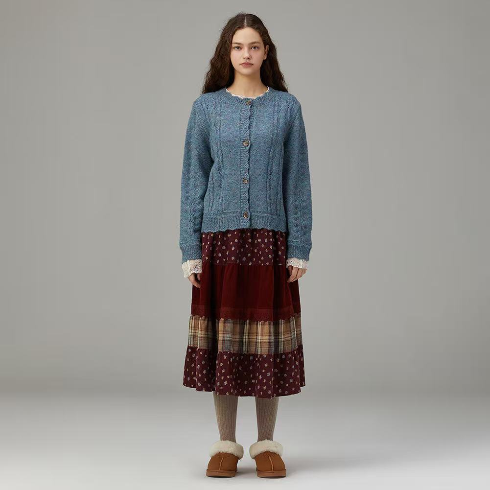 闪闪兒 元 韩国设计师TH**URSDAY LALAND  针织毛衣开衫9587