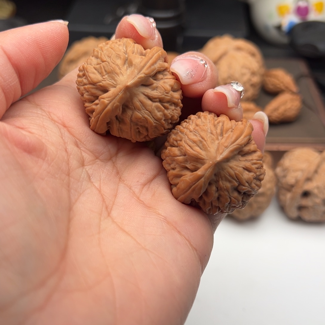 文玩核桃把件莲花34