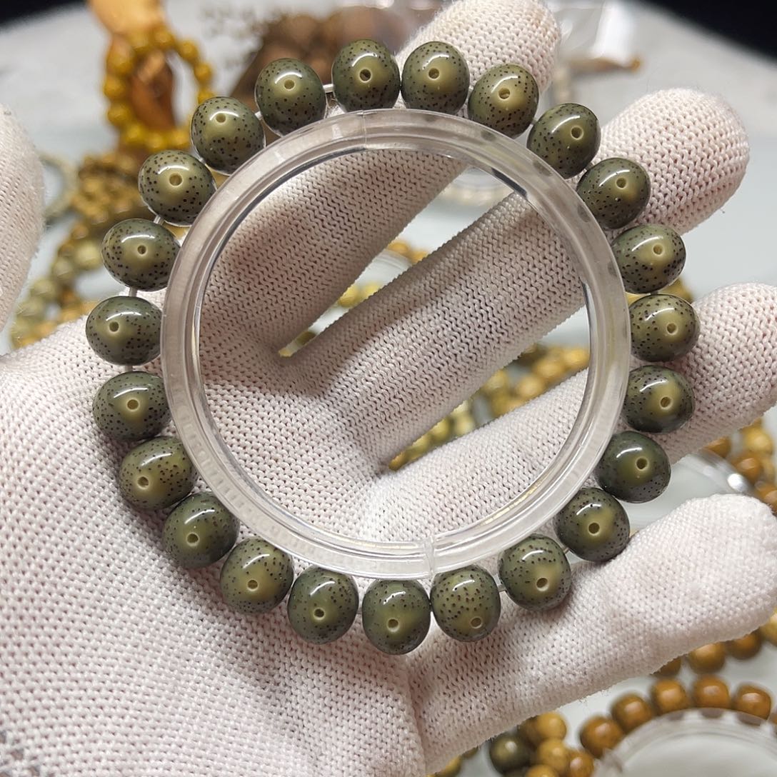 星月菩提手串帝王绿苹果11×9