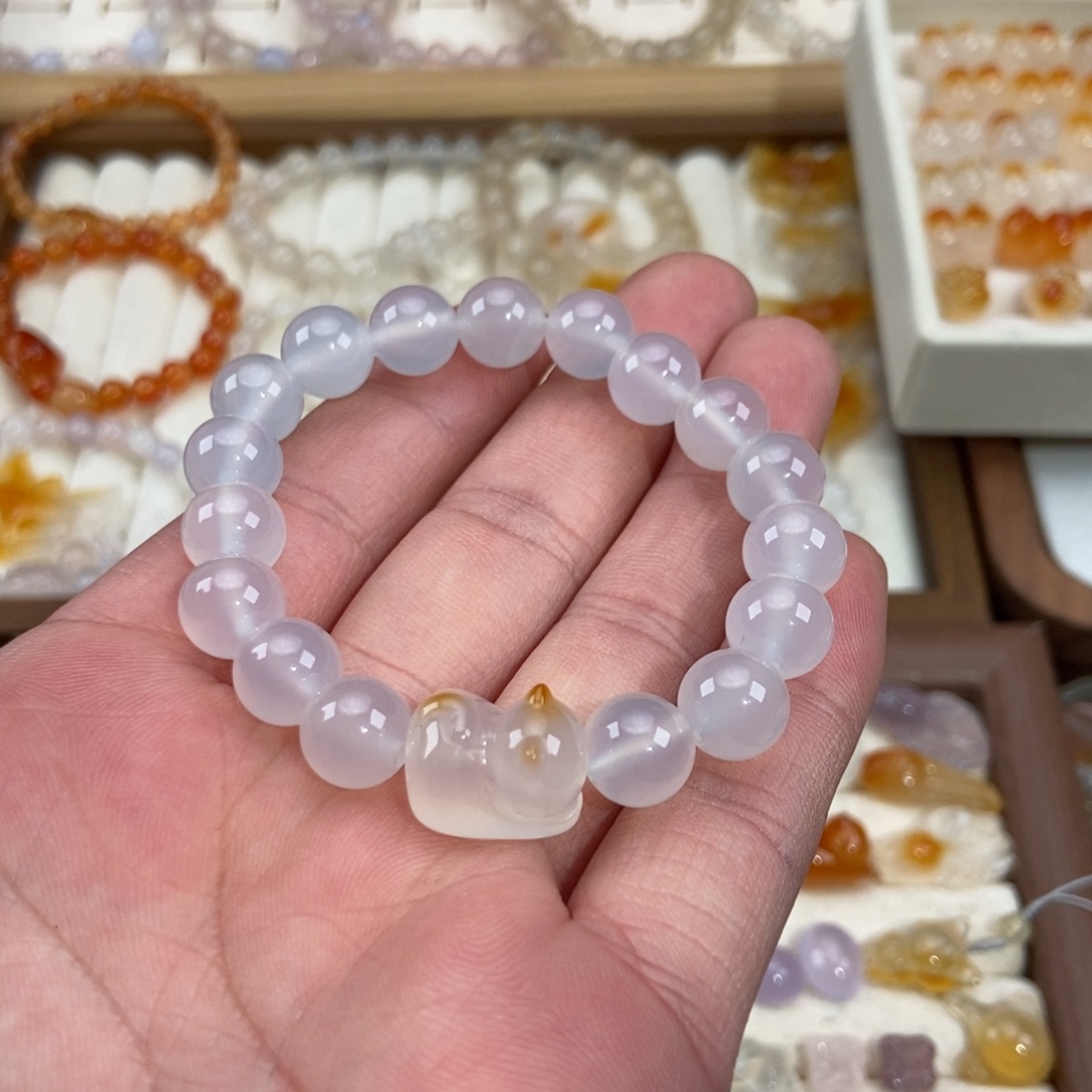 玛瑙/玉髓未镶嵌手链M10