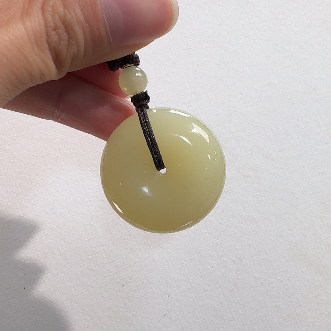 和田玉未镶嵌颈饰若羌黄口