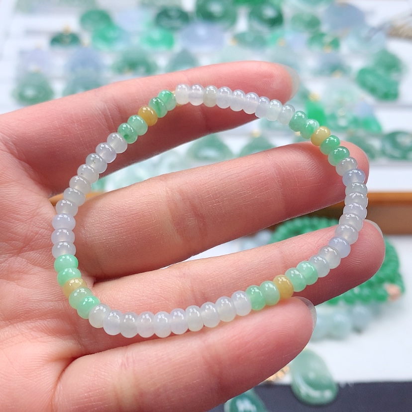 【闪购商品】翡翠手链未镶嵌缅甸天然翡翠