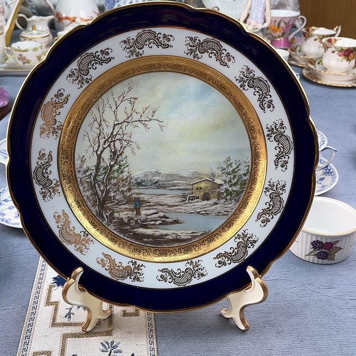 中古欧瓷瓷器小房子