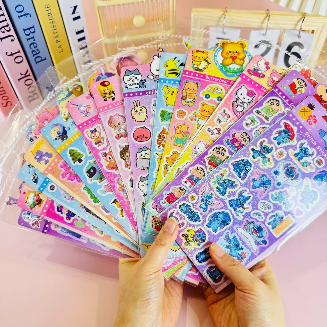 【镭射贴】拉布布三丽鸥咕卡镭射创意贴纸卡通可爱diy手帐贴纸
