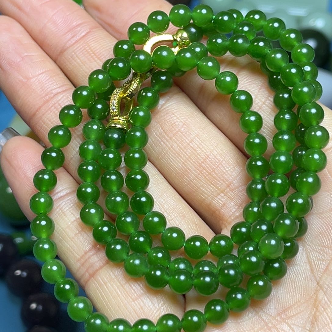 和田玉手串未镶嵌