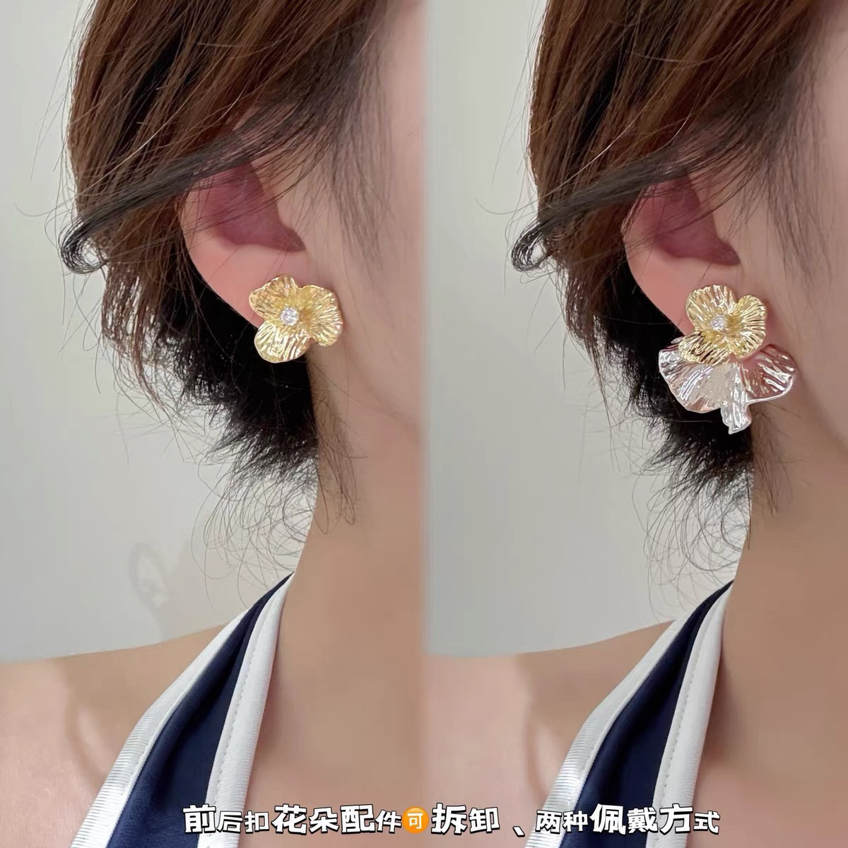 铜合金耳饰 4433 丽银品牌新款s925银针耳环