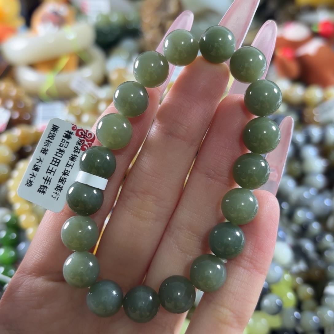 和田玉未镶嵌手链38