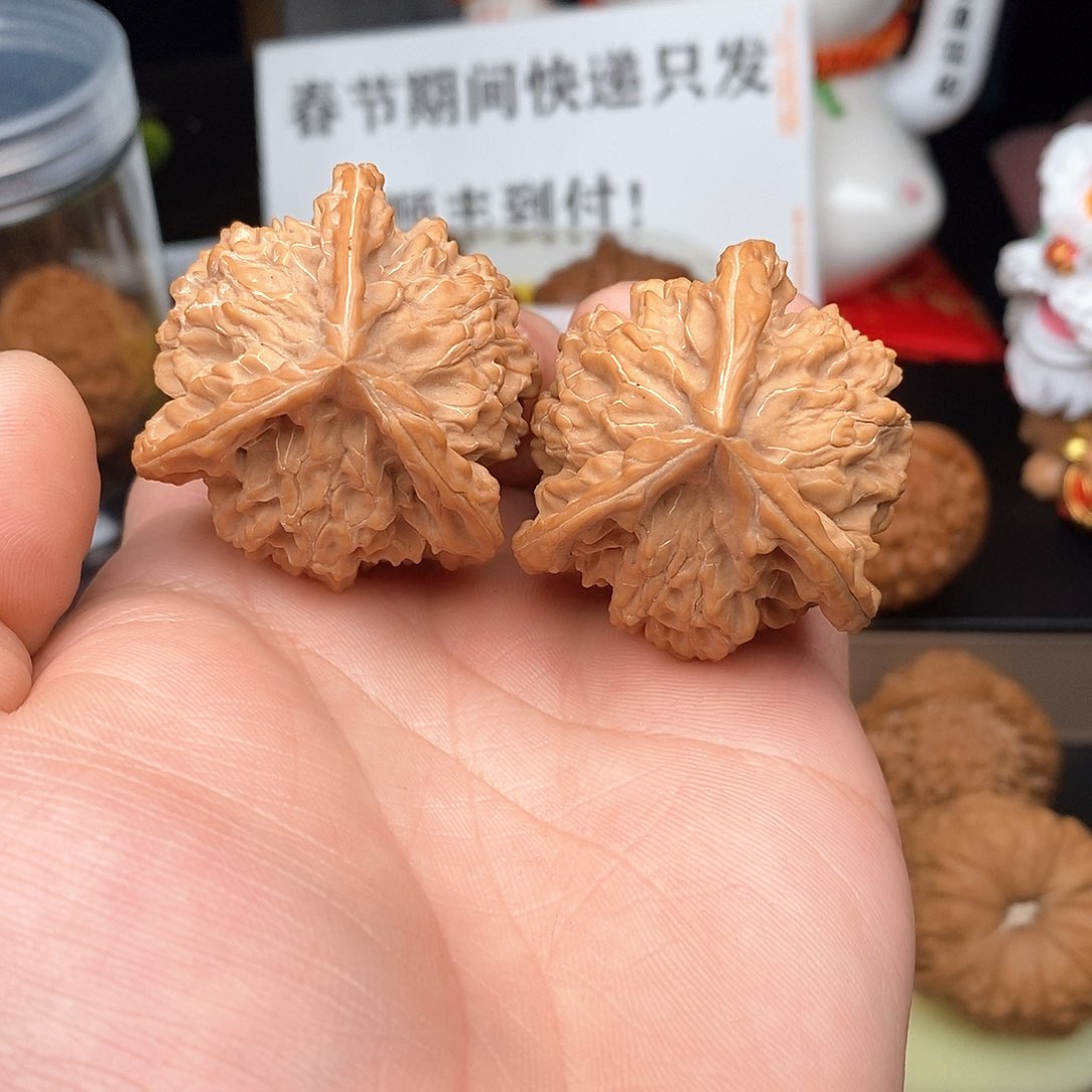 文玩核桃把件西*花41盘山