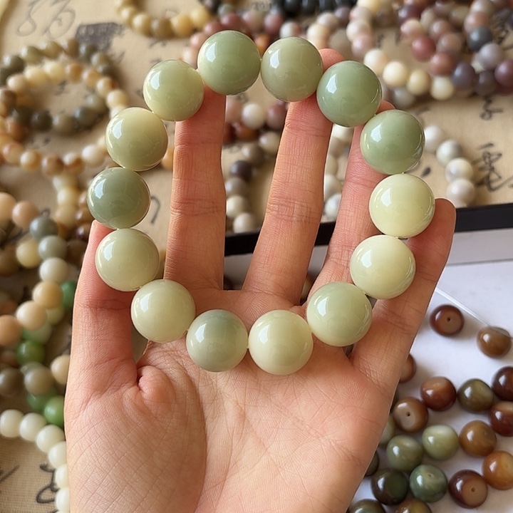 手串菩提根/象牙果卡18微瑕圆珠