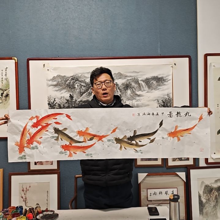 国画贾海瑞老师现场定制
