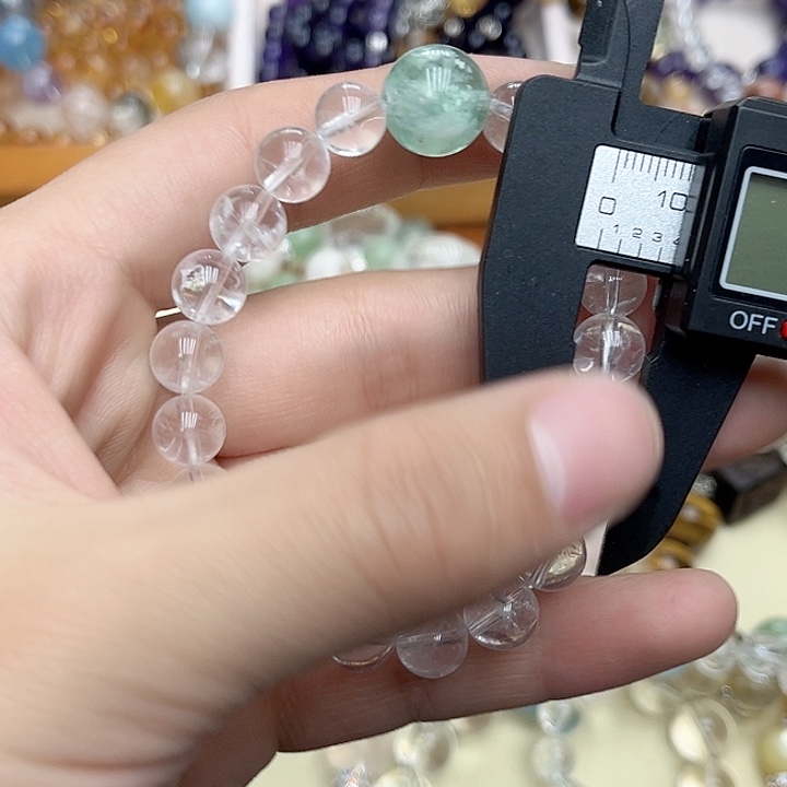 水晶手链未镶嵌绿葡萄白水8