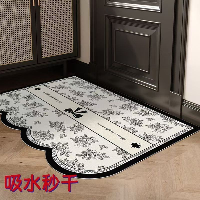 硅藻泥入户防滑吸水吸油地垫耐磨厨房门口脚垫地垫大尺寸可裁剪