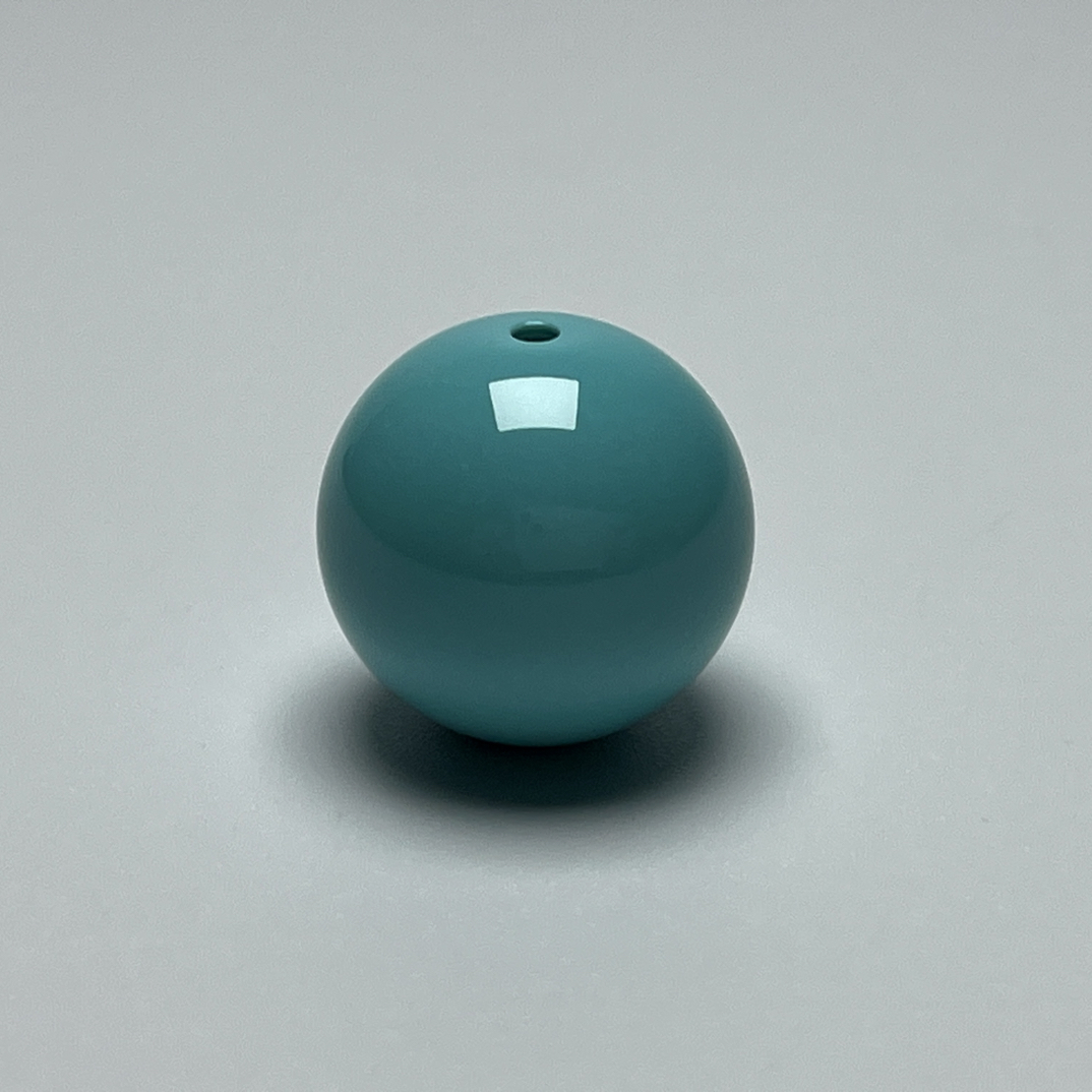 世泽岀品湖北十堰天然原矿绿松石精品玉化云盖蓝圆珠手工