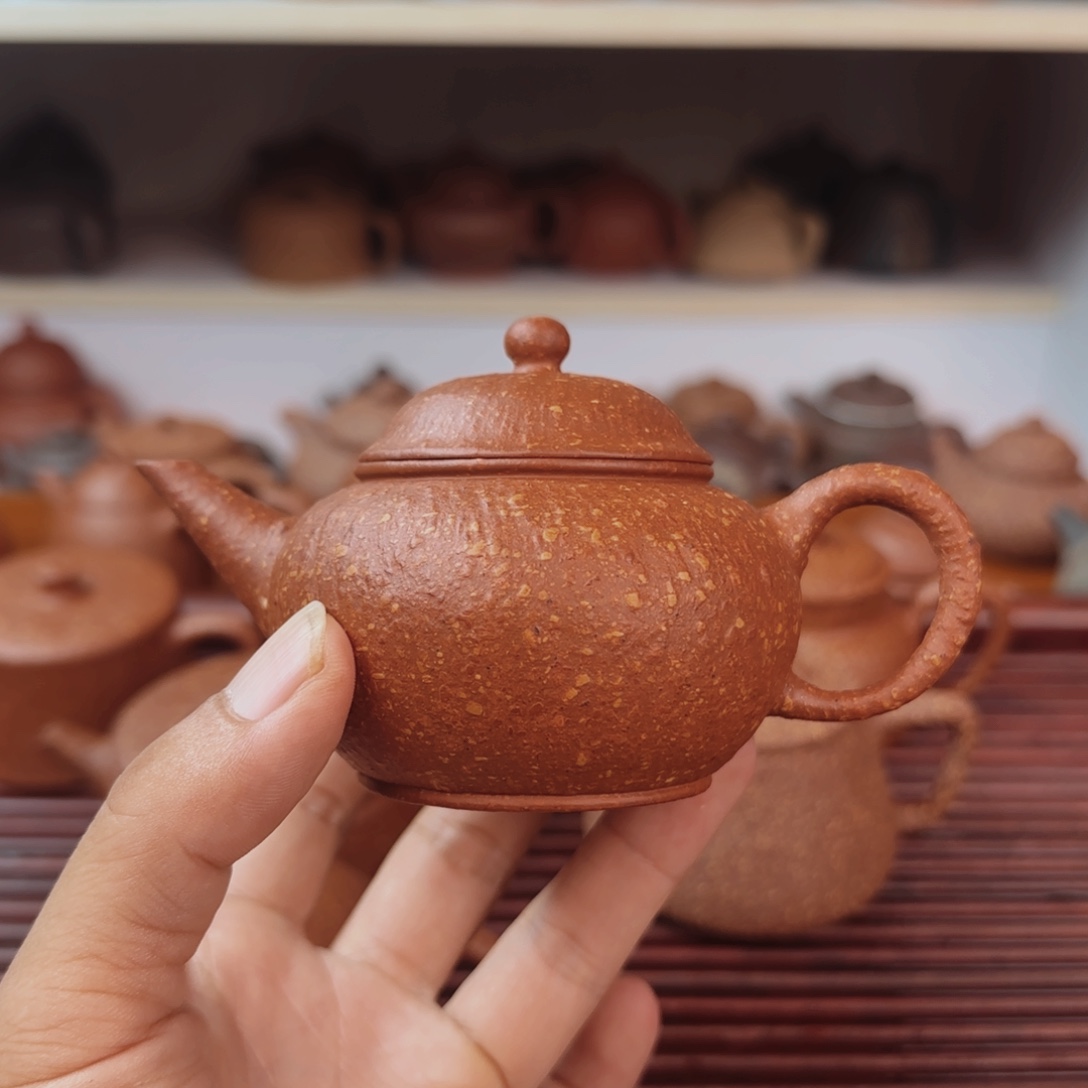 茶壶紫砂八目红降水平110cc