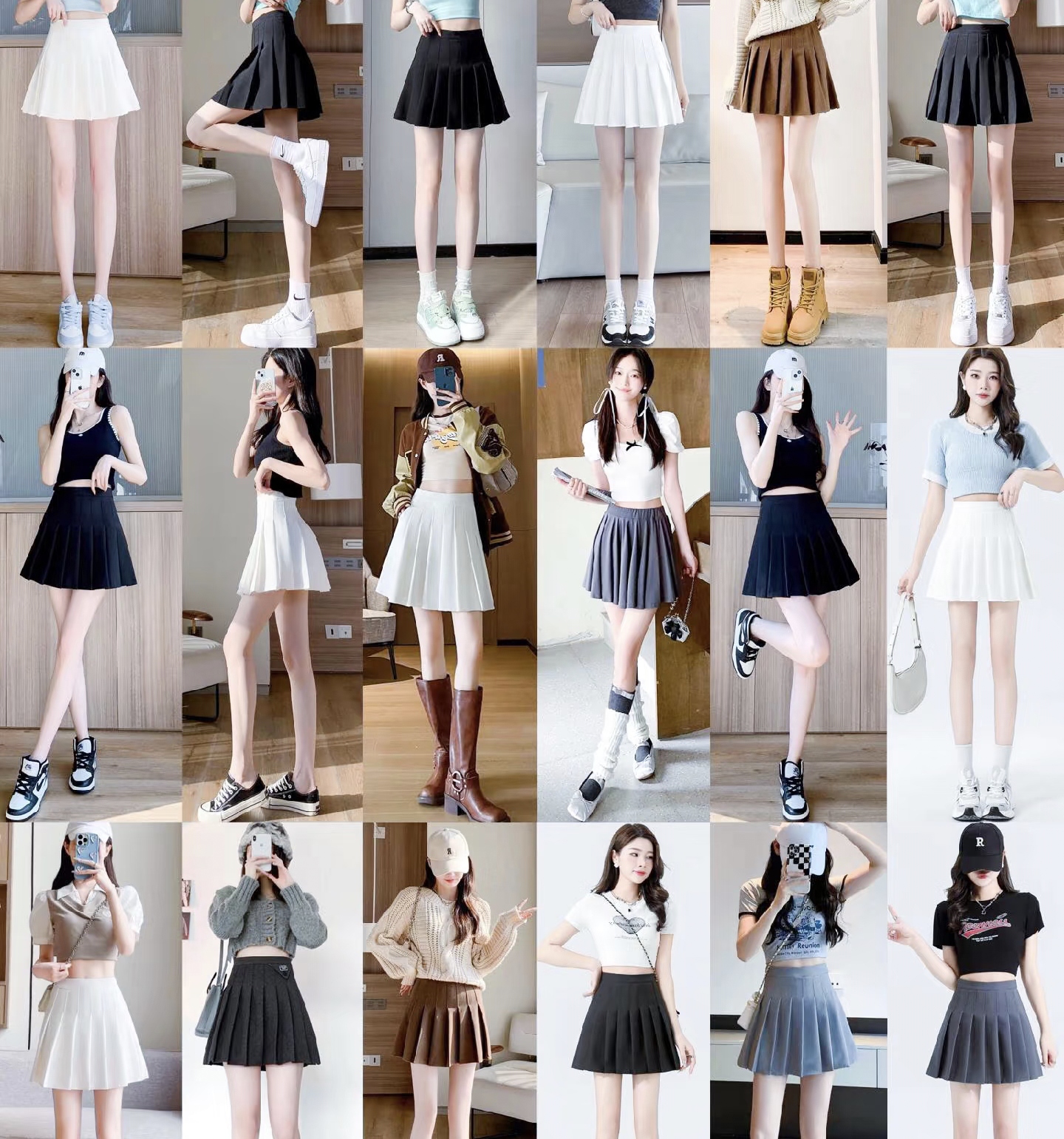 百褶裙百搭度假风短款显瘦半身裙显瘦拼接短裙御姐风高腰时尚裙子