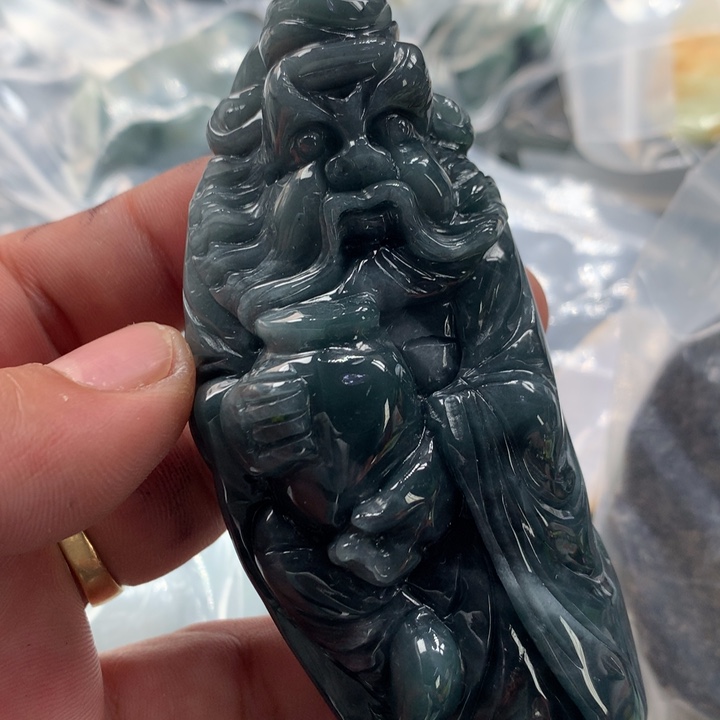 翡翠未镶嵌颈饰保真天然a货翡翠