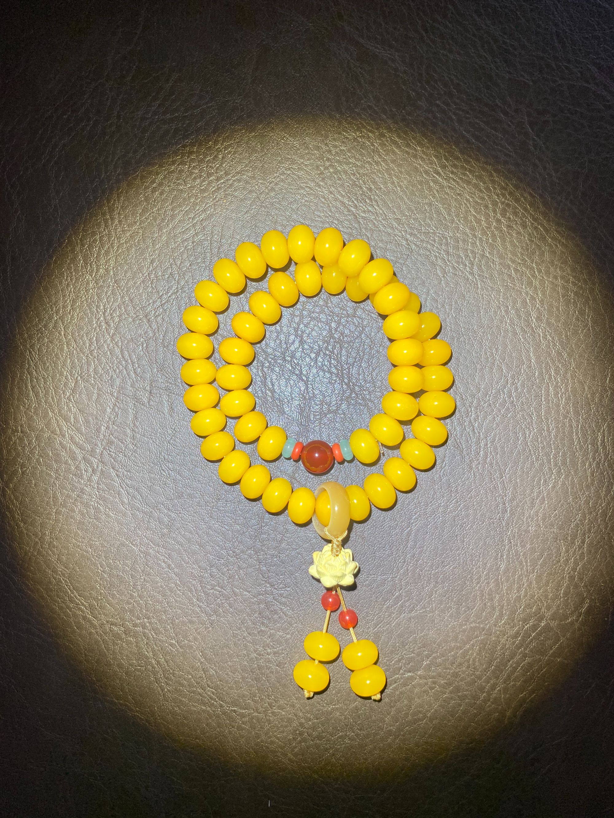 新522黄菩提11mm精品手串新522（无礼盒）