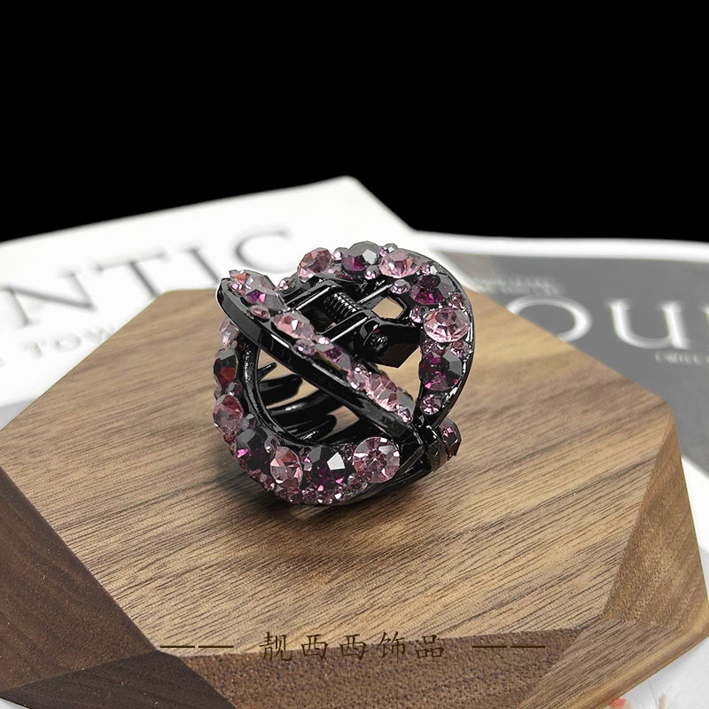 【LXX靓西西】7077 抓夹4厘米时尚球形气质半扎发夹