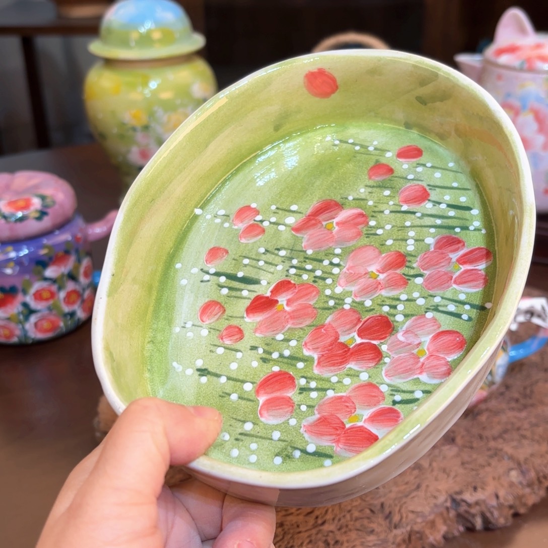 景德镇手绘高温釉下彩陶瓷茶具