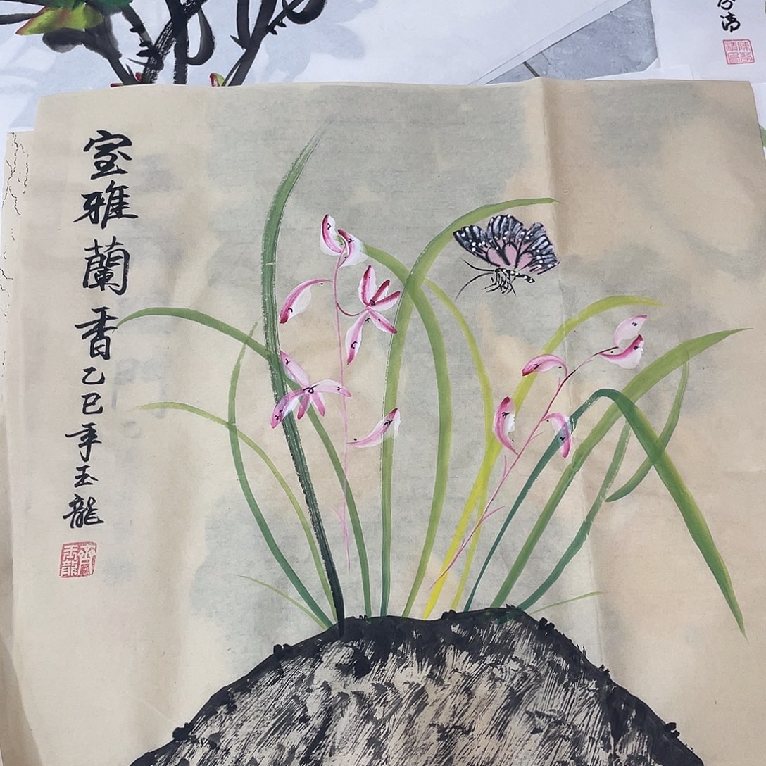 国画国画作品原稿50兰花