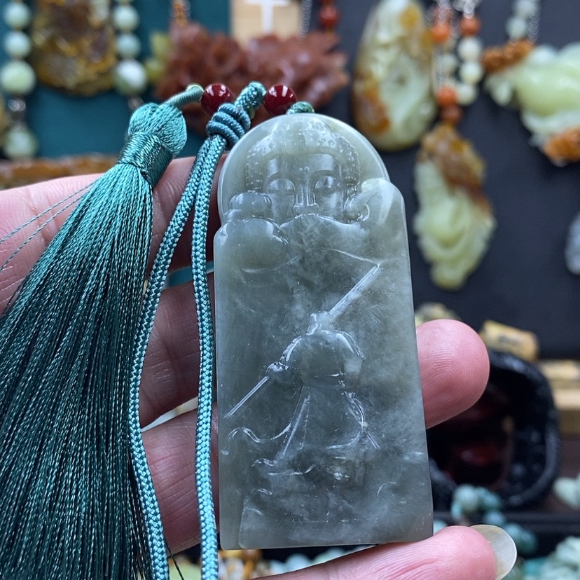 【闪购商品】蛇纹石玉把件未镶嵌