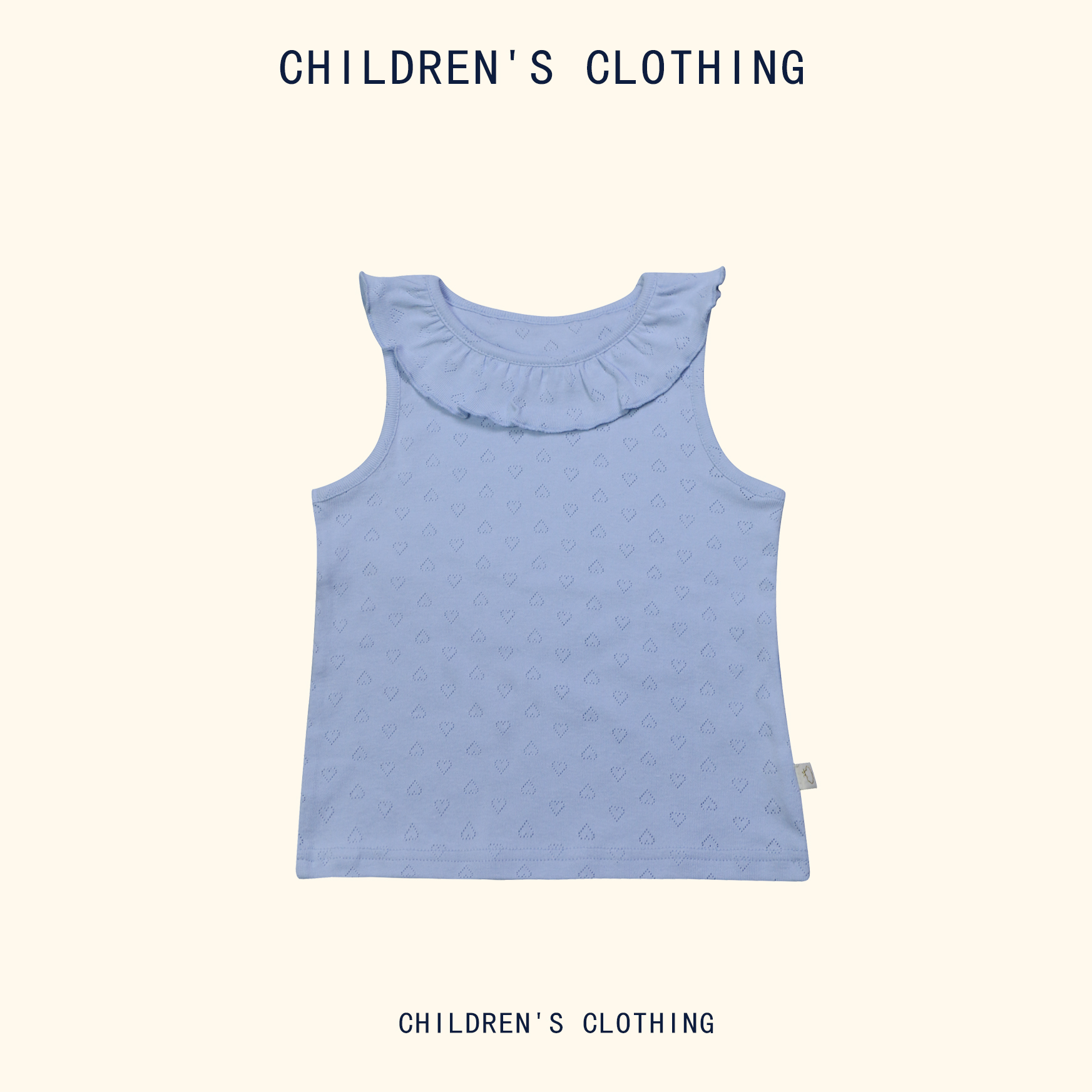 夏季女童洋气拼接碎花婴童休闲背心中童上衣童装宝宝无袖儿童2033