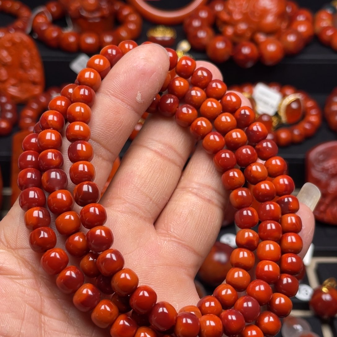 南红玛瑙珠宝奇石未镶嵌多圈7