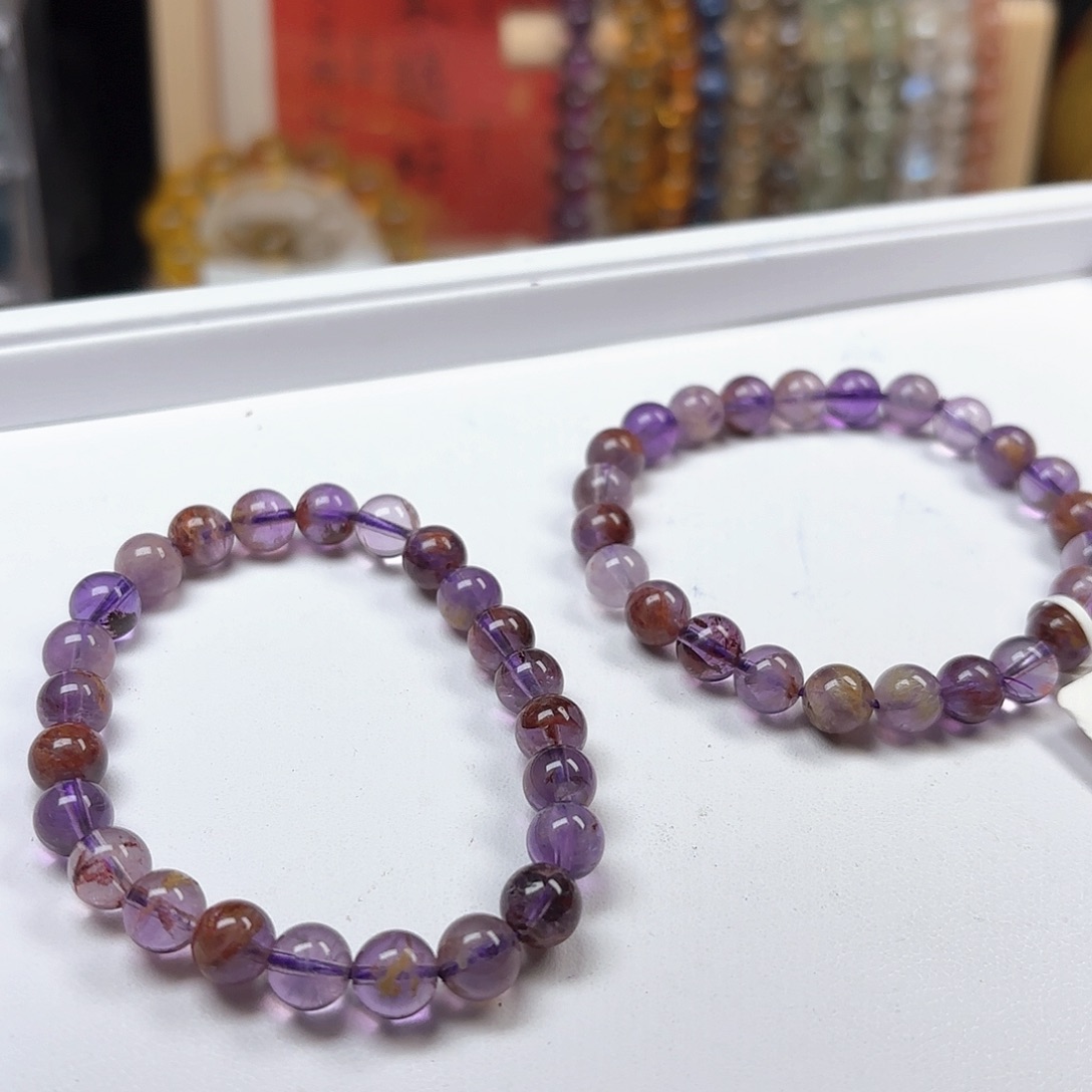 水晶手链未镶嵌紫幽灵7.8福利