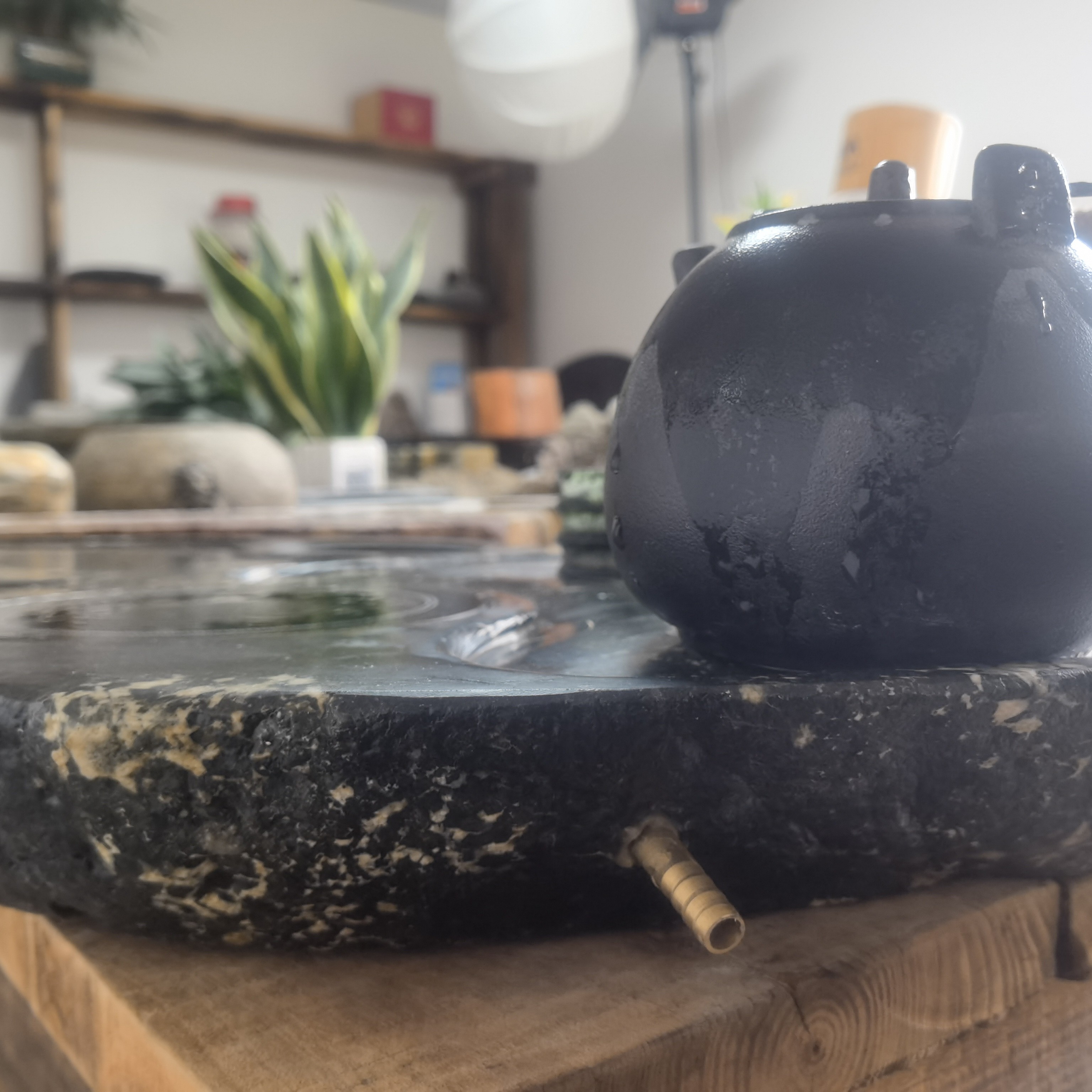 石头茶盘，纯手工制作 ，可以定做 ，开启属于自己的石来运转……