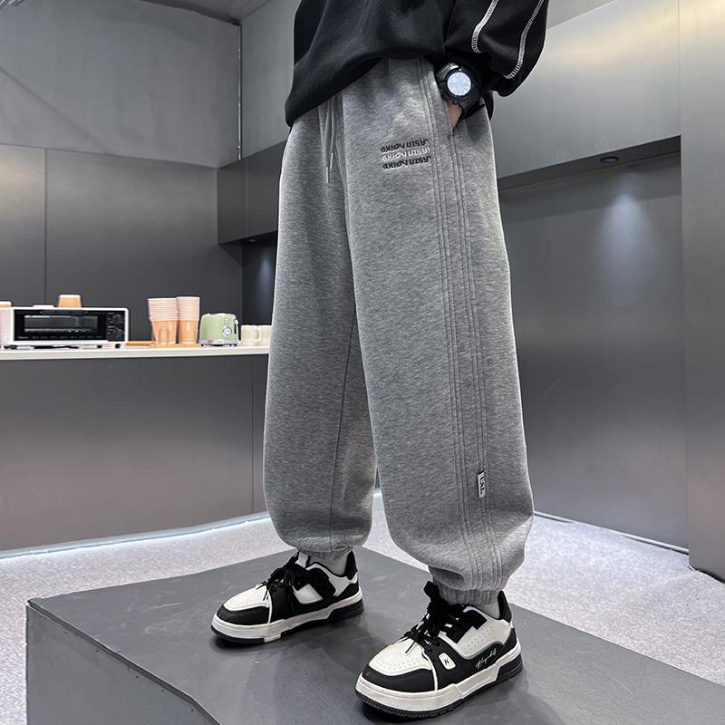 【夏季新款】男童裤子夏季2025新款中大童薄款防蚊裤宽松休闲运动裤