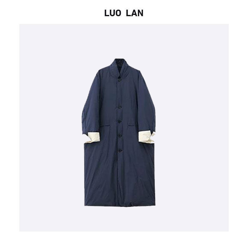 【ZHOU】 四合院90鹅绒服简约中长款羽绒服 YLM00258
