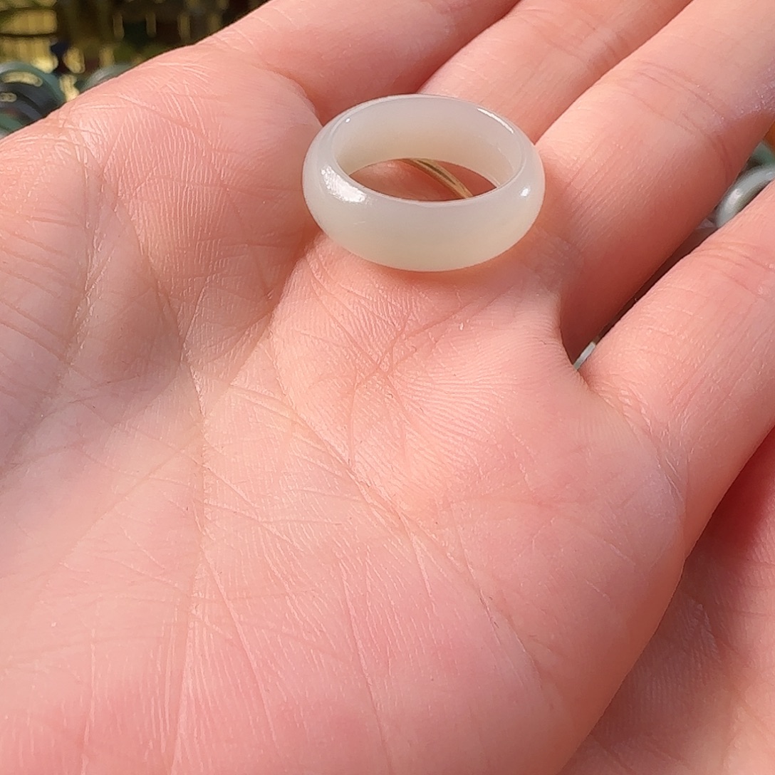 和田玉未镶嵌戒指10