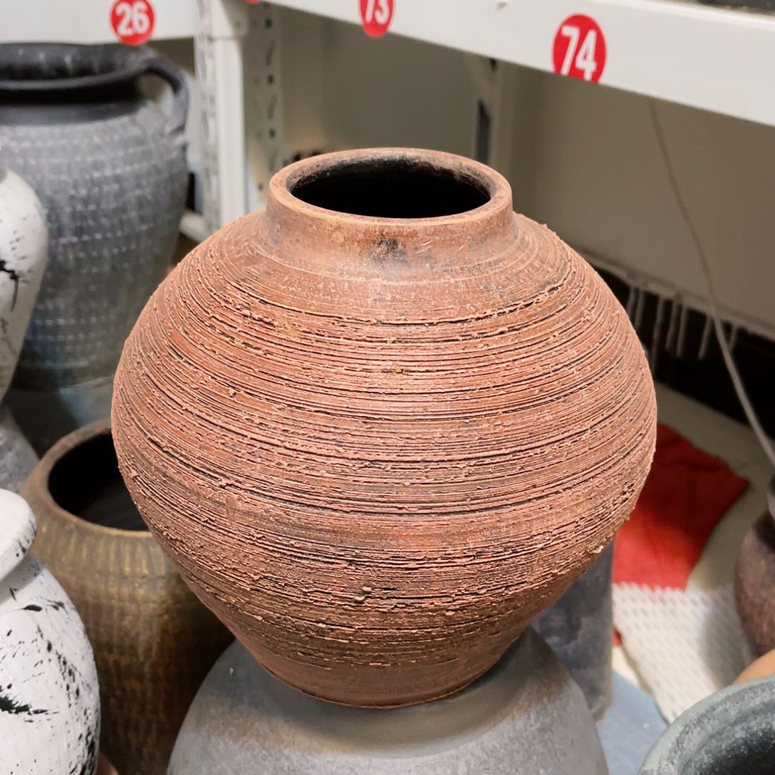 红陶无孔无孔口径8高度20