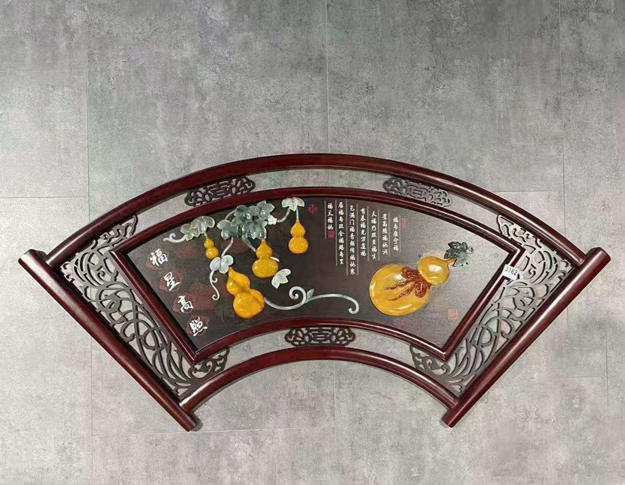 连年有余框装饰画适合客厅玄关餐厅等多场景装饰71X152