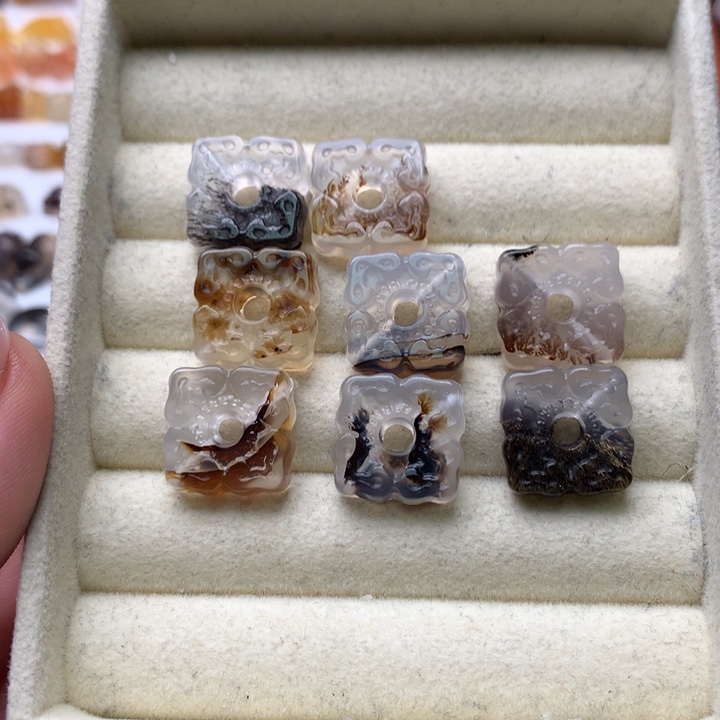 玛瑙/玉髓未镶嵌玛瑙方如意