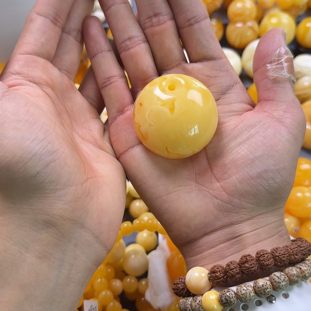 蜜蜡珠宝奇石未镶嵌公主扣