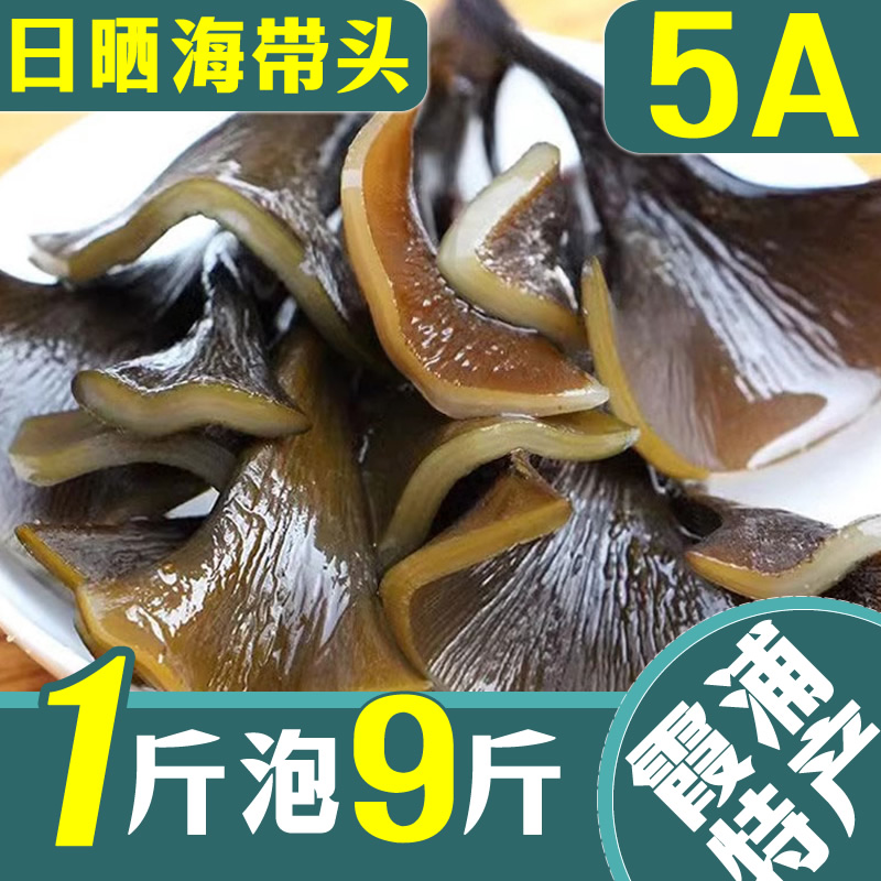 福建霞浦海带头干货特级厚厚实软糯海带根特厚海带海产品海带头丝