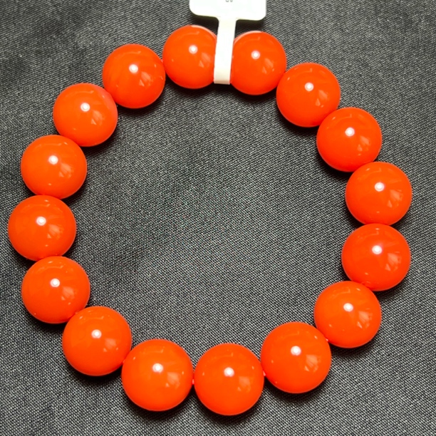 南红圆珠手串38.5g12mm+B11-6-3