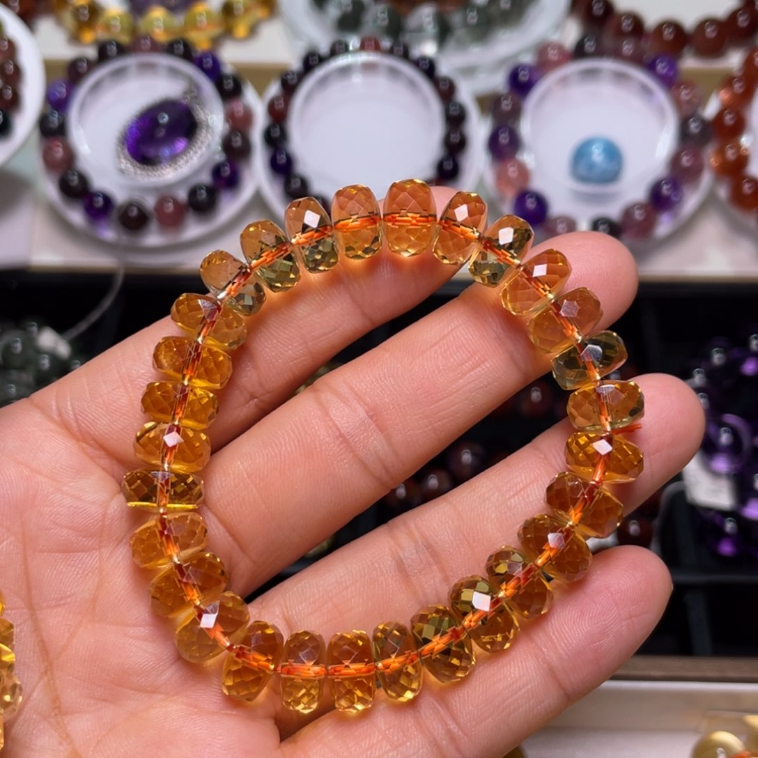 水晶手链未镶嵌巴西暴力黄